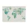 Trademark Fine Art Melissa Averinos 'Kanari Map' Canvas Art, 12x19 WAP07858-C1219GG